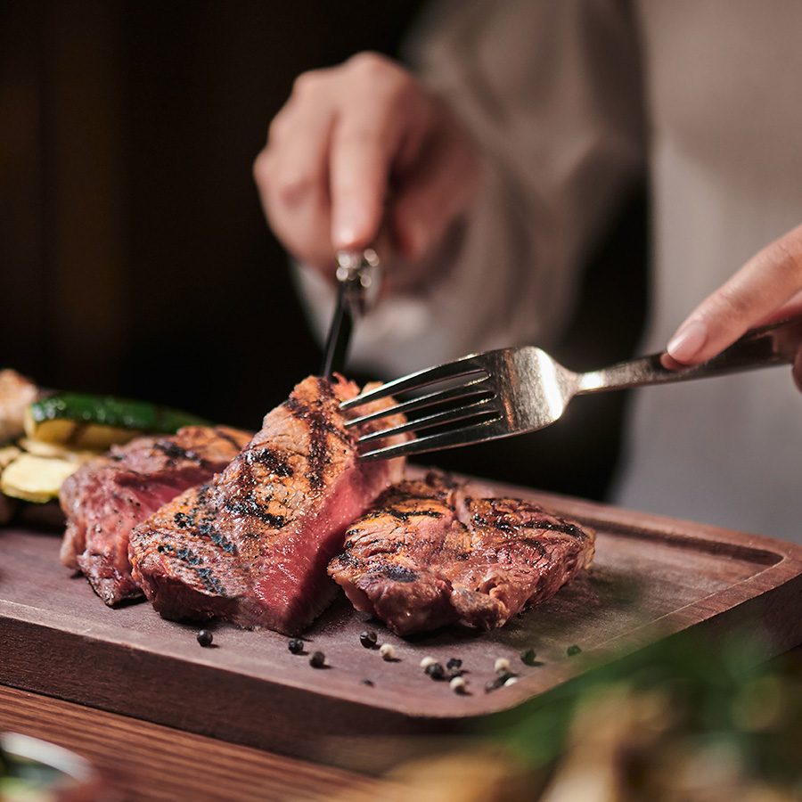Steak at Bostonian Seafood & Grill at The Langham, Hong Kong